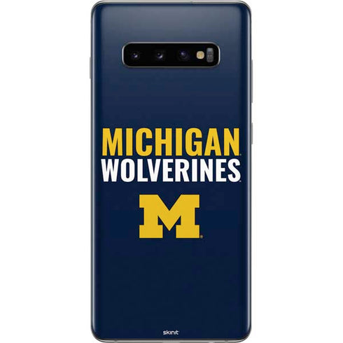 University of Michigan Wolverines M Galaxy S10 Plus Skin