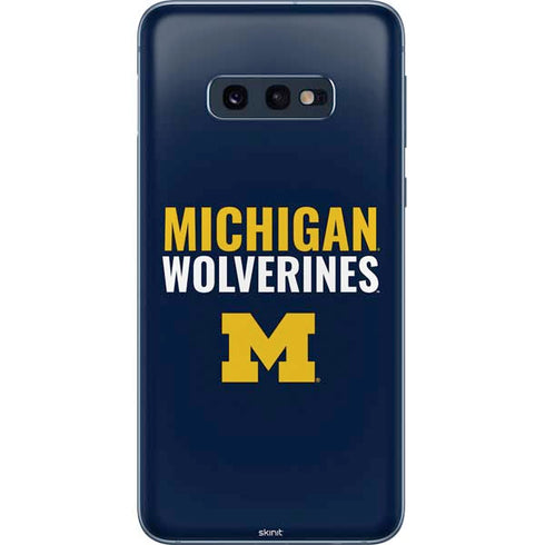 University of Michigan Wolverines M Galaxy S10e Skin