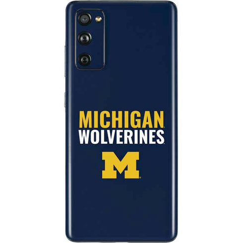 University of Michigan Wolverines M Galaxy S20 Fan Edition Skin
