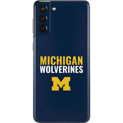 University of Michigan Wolverines M Galaxy S21 Plus 5G Skin