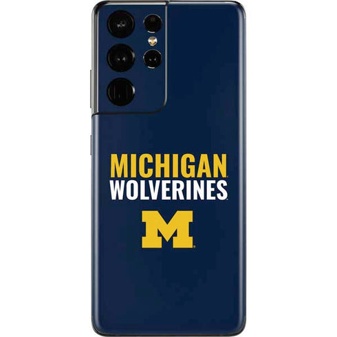 University of Michigan Wolverines M Galaxy S21 Ultra 5G Skin