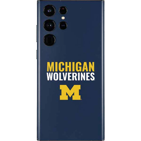 University of Michigan Wolverines M Galaxy S22 Ultra Skin