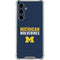University of Michigan Wolverines M Galaxy S23 FE Clear Case