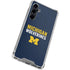 University of Michigan Wolverines M Galaxy S23 FE Clear Case