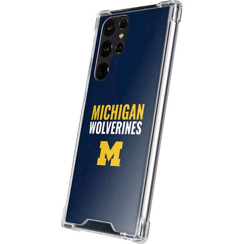 University of Michigan Wolverines M Galaxy S24 Ultra Clear Case