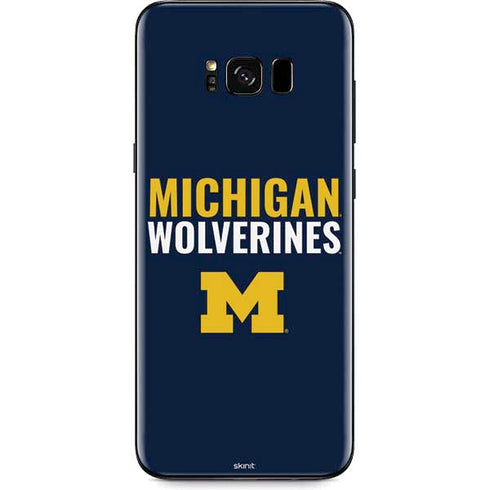 Michigan Wolverines M Galaxy S8 Skin
