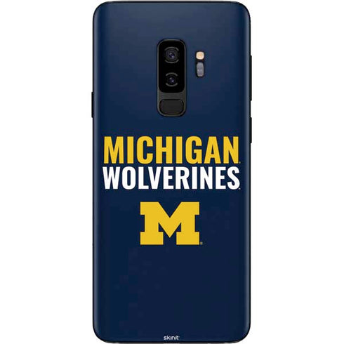 Michigan Wolverines M Galaxy S9 Plus Skin