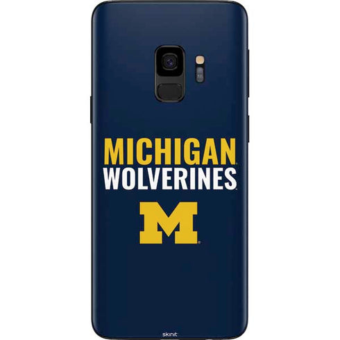 Michigan Wolverines M Galaxy S9 Skin
