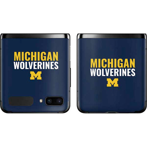 University of Michigan Wolverines M Galaxy Z Flip Skin