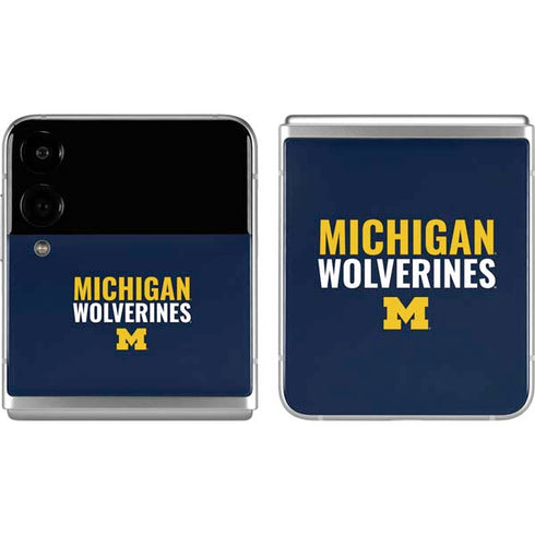 University of Michigan Wolverines M Galaxy Z Flip4 5G Skin