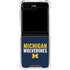 University of Michigan Wolverines M Galaxy Z Flip5 5G Clear Case