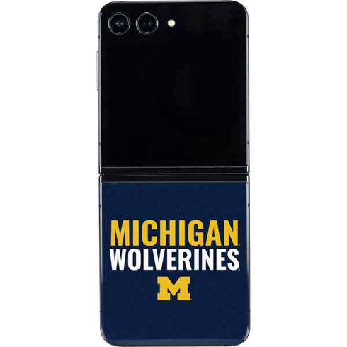 University of Michigan Wolverines M Galaxy Z Flip5 5G Skin