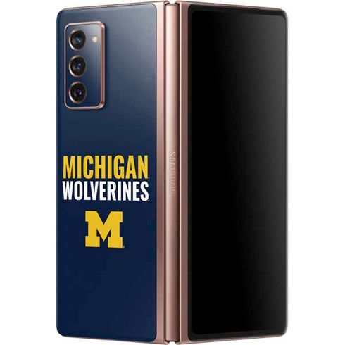 University of Michigan Wolverines M Galaxy Z Fold2 5G Skin