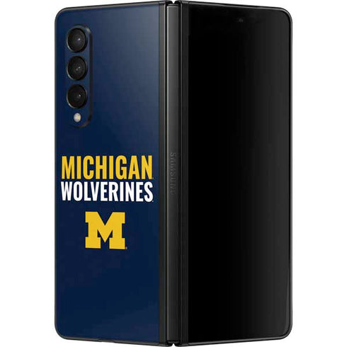 University of Michigan Wolverines M Galaxy Z Fold3 5G Skin