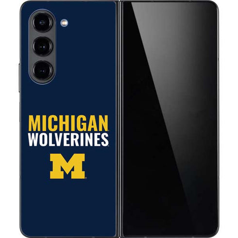 University of Michigan Wolverines M Galaxy Z Fold5 5G Skin