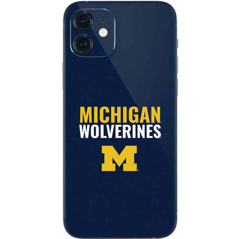 University of Michigan Wolverines M iPhone 12 Skin