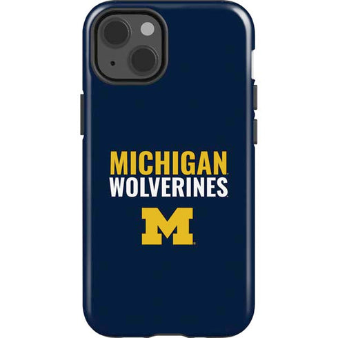 University of Michigan Wolverines M iPhone 15 Impact Case