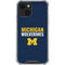 University of Michigan Wolverines M iPhone 15 Plus Clear Case