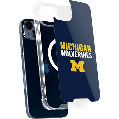 University of Michigan Wolverines M iPhone 15 Plus MagSafe Case