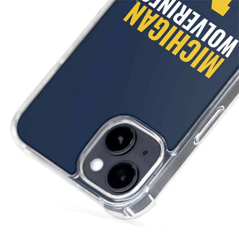 University of Michigan Wolverines M iPhone 15 Plus MagSafe Case