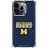 University of Michigan Wolverines M iPhone 15 Pro Clear Case