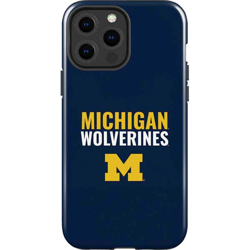 University of Michigan Wolverines M iPhone 15 Pro Max Impact Case