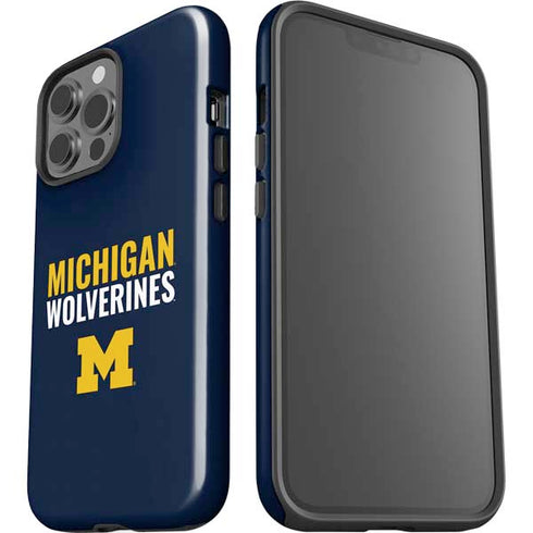 University of Michigan Wolverines M iPhone 15 Pro Max Impact Case