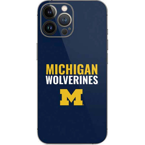 University of Michigan Wolverines M iPhone 14 Pro Max Skin