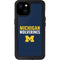 University of Michigan Wolverines M iPhone 15 Plus Waterproof Case