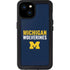 University of Michigan Wolverines M iPhone 15 Plus Waterproof Case