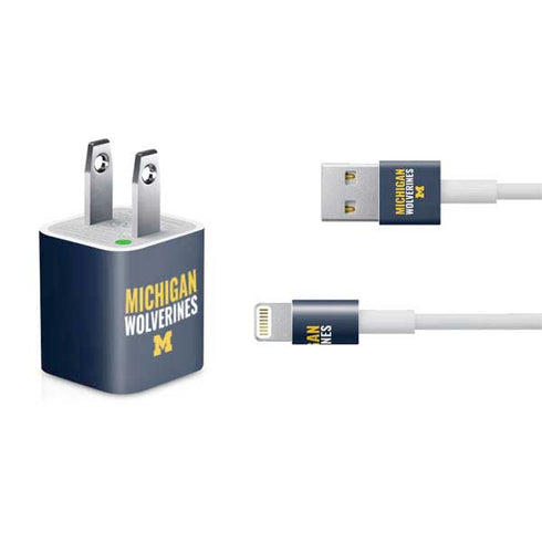 Michigan Wolverines M iPhone Charger (5W USB) Skin