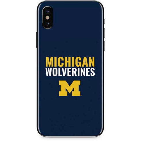 Michigan Wolverines M iPhone X Skin
