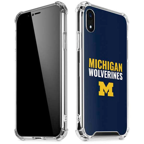 University of Michigan Wolverines M iPhone XR Clear Case