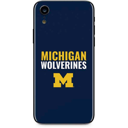 University of Michigan Wolverines M iPhone XR Skin