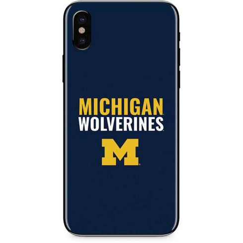 University of Michigan Wolverines M iPhone XS Max Skin
