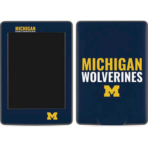 Michigan Wolverines M Kindle Paperwhite E-reader 6in Skin