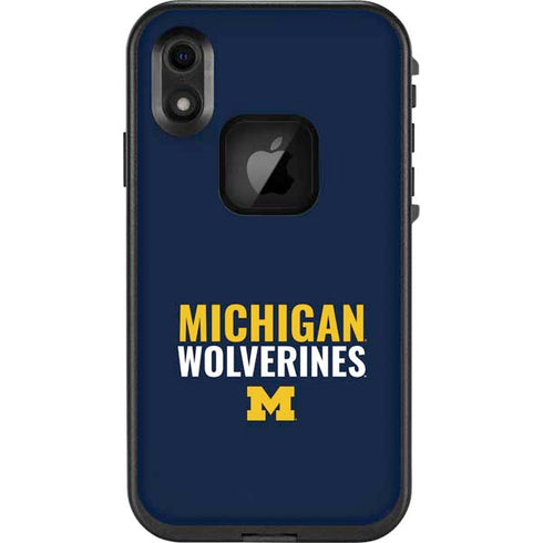 Michigan Wolverines M LifeProof Fre iPhone XR Skin