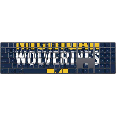 University of Michigan Wolverines M Magic Keyboard with Numeric Keypad Skin