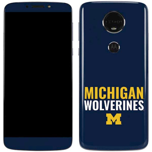 University of Michigan Wolverines M Moto E5 Plus Skin