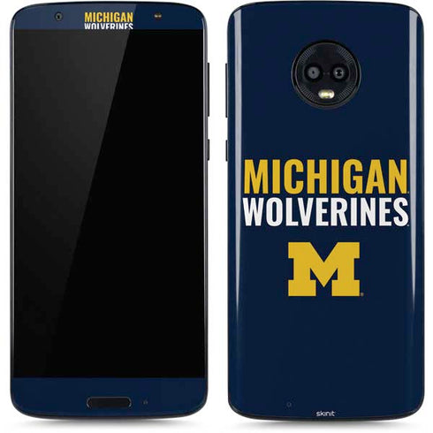 Michigan Wolverines M Moto G6 Skin
