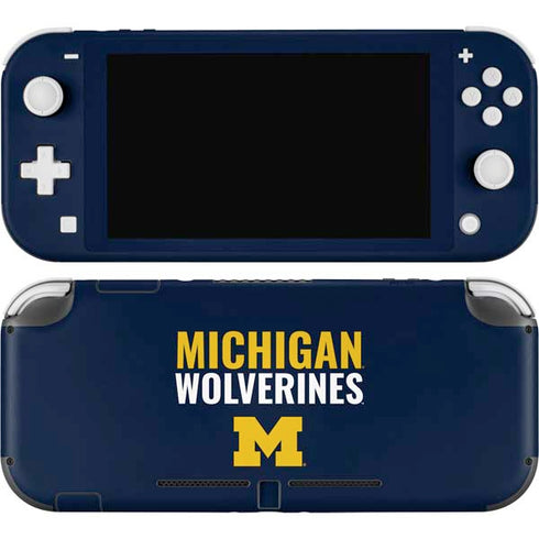 University of Michigan Wolverines M Nintendo Switch Lite Skin