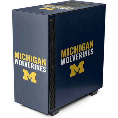 University of Michigan Wolverines M NZXT H510 Compact ATX Mid-Tower Case Skin