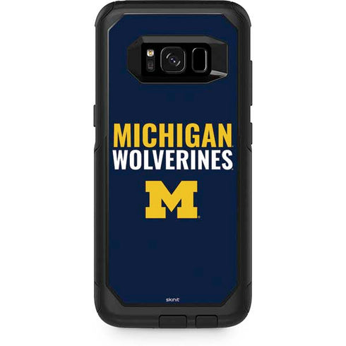 Michigan Wolverines M OtterBox Commuter Galaxy S8 Plus Skin
