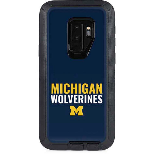 Michigan Wolverines M OtterBox Defender Galaxy S9 Plus Skin