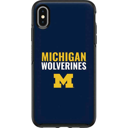 Michigan Wolverines M OtterBox Symmetry iPhone XS Max Skin