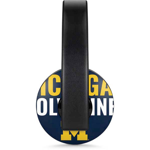 University of Michigan Wolverines M PlayStation 4 Gold Wireless Headset Skin