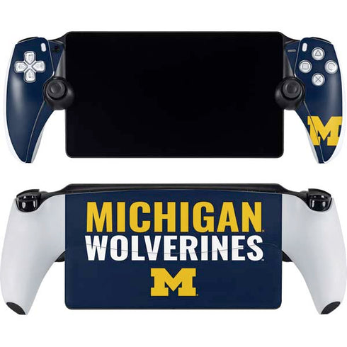 University of Michigan Wolverines M PlayStation Portal Remote Player Skin