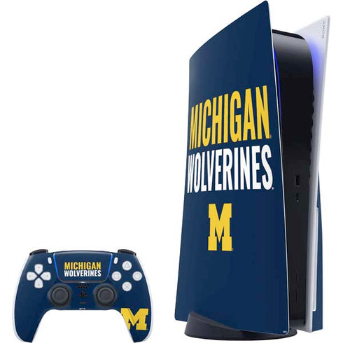 University of Michigan Wolverines M PS5 Bundle Skin