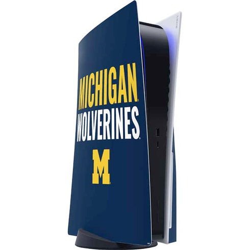 University of Michigan Wolverines M PS5 Console Skin