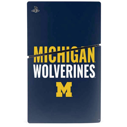 University of Michigan Wolverines M PS5 Slim Disk Bundle Skin